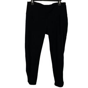 Soft Surroundings Womens Black Skinny Pull On Leggings Athletic Yoga Pants P M